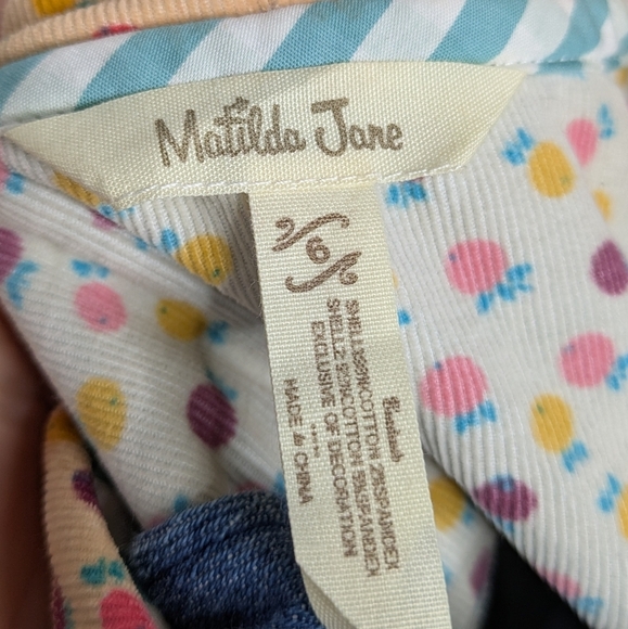 Matilda Jane But Denim Purple Removable Sleeve Hoodie Jacket 6 - Picture 8 of 9